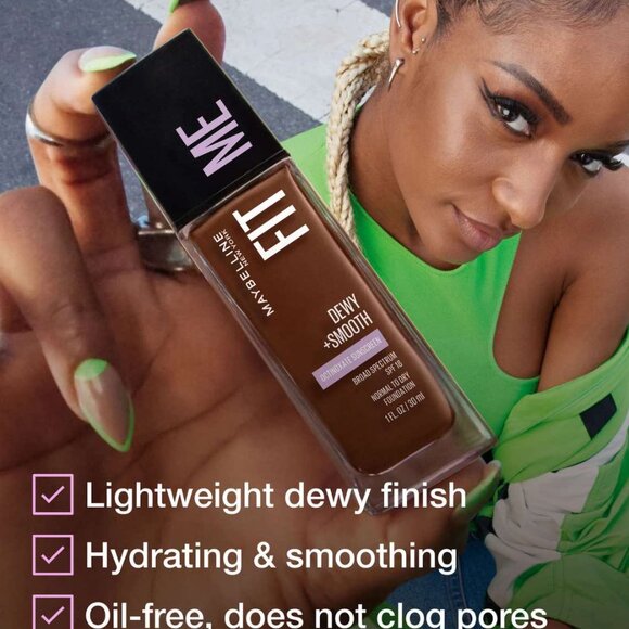 Maybelline Fit Me! Dewy & Smooth Normal to Dry Skin Foundation #375 Java - Picture 4 of 6